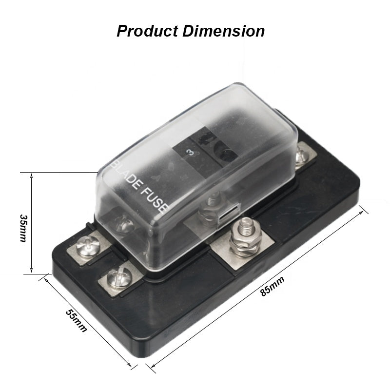 100A 4 Way Blade Bolt Terminal Fuse Box for Automotive Car fuse box 12V blade fuse holder