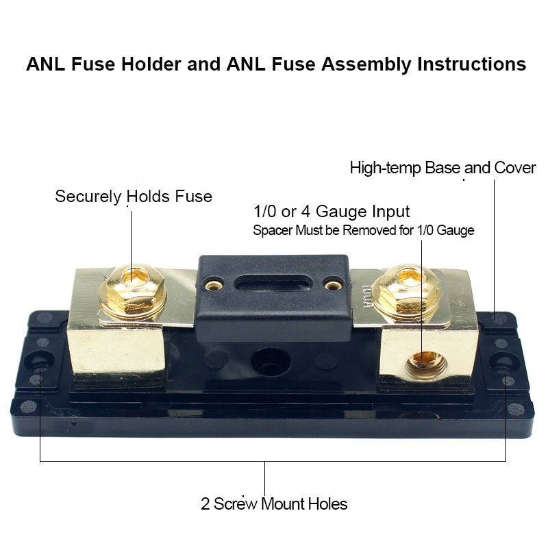 100 A audio system ANL fuse holder