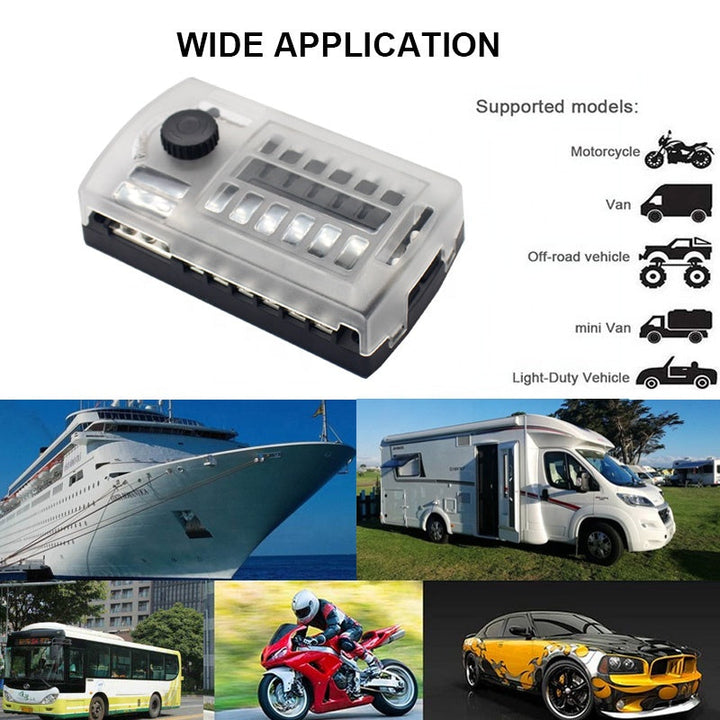 12 Circuits With Negative High Current 200A Marine Fuse Block Car double positive in and single Negative Fuse Box