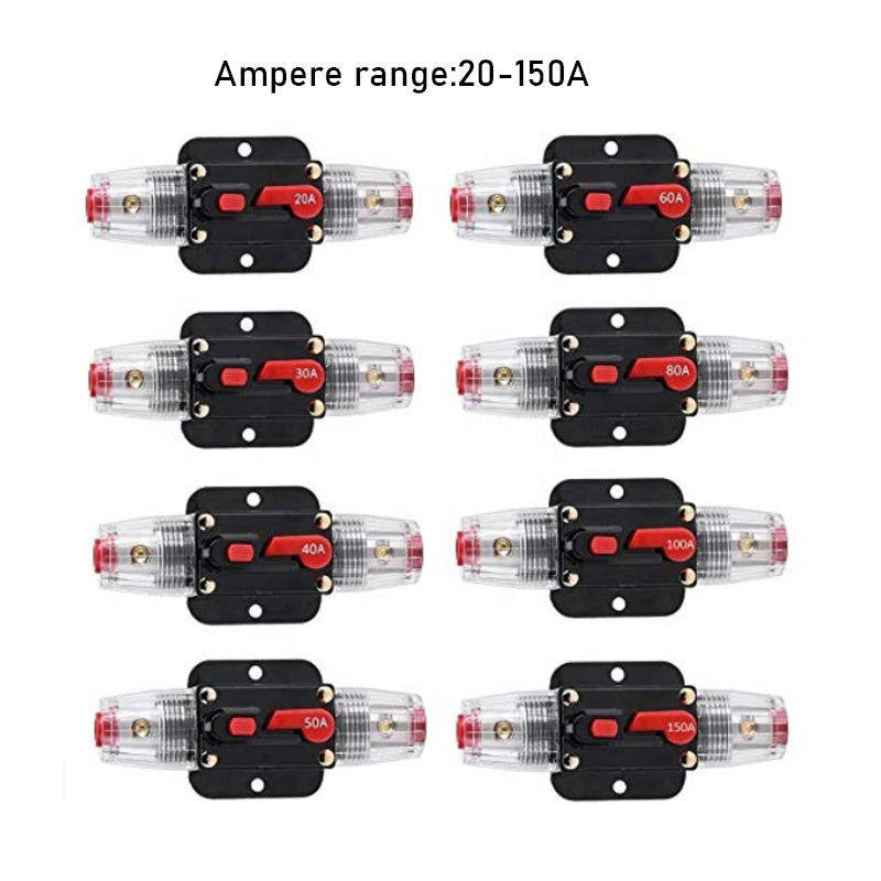 12V 24V 80A Fuse Holder Car Audio Inline Circuit Breakers