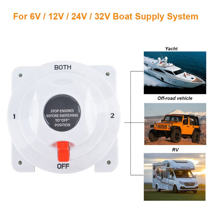 12v Caravan Yacht Rv Marine 4 Position Battery Switch