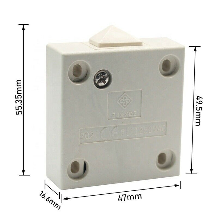 202-1 normally closed momentary wardrobe closet cabinet door light switch Beige