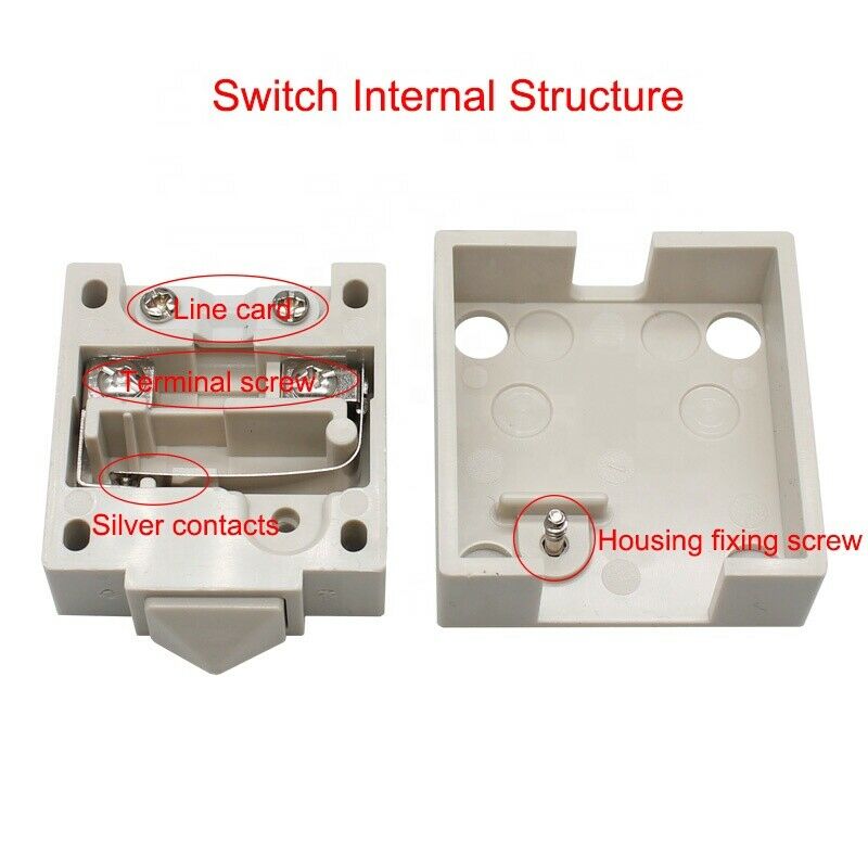 202-1 normally closed momentary wardrobe closet cabinet door light switch Beige