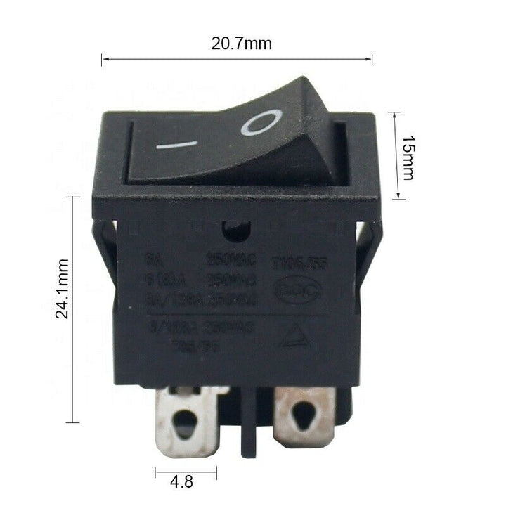 21*15mm large current16A/250V (VDE) 21A/125V(UL) push button switch square R9D8