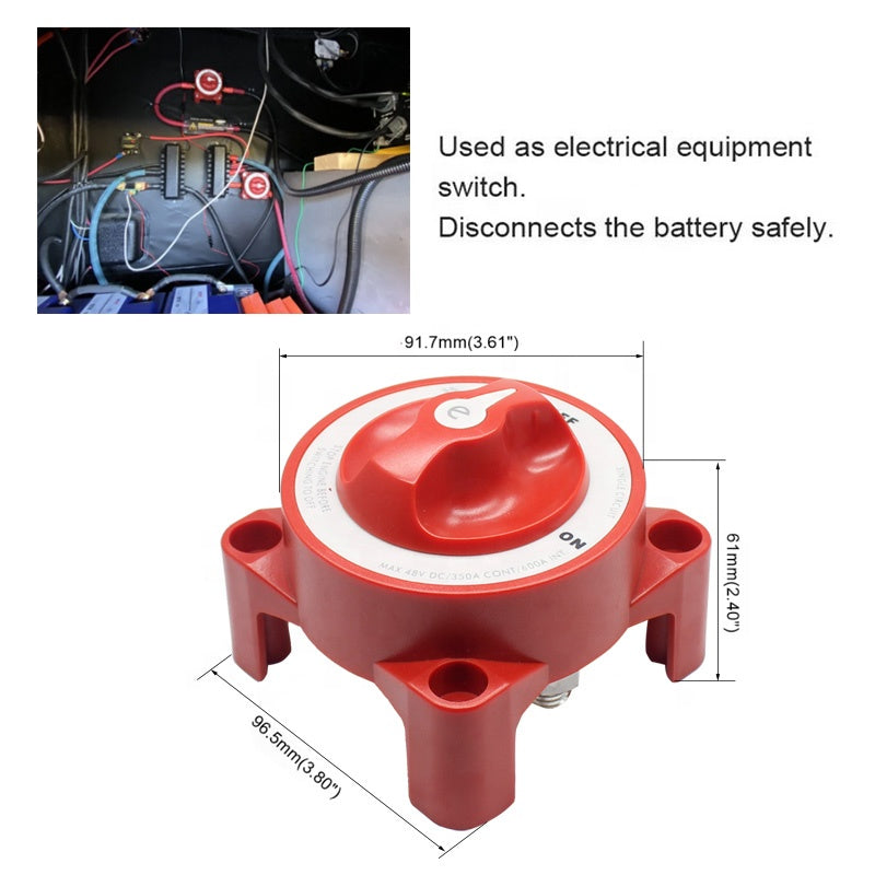 2 Position 32V 350 Amp E-Series 9003e Ignition Protected Marine Boat Dual Battery Isolating switches