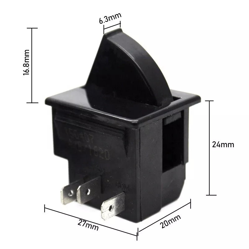 Refrigerator Door Light Switch HC-050K.4-Blk