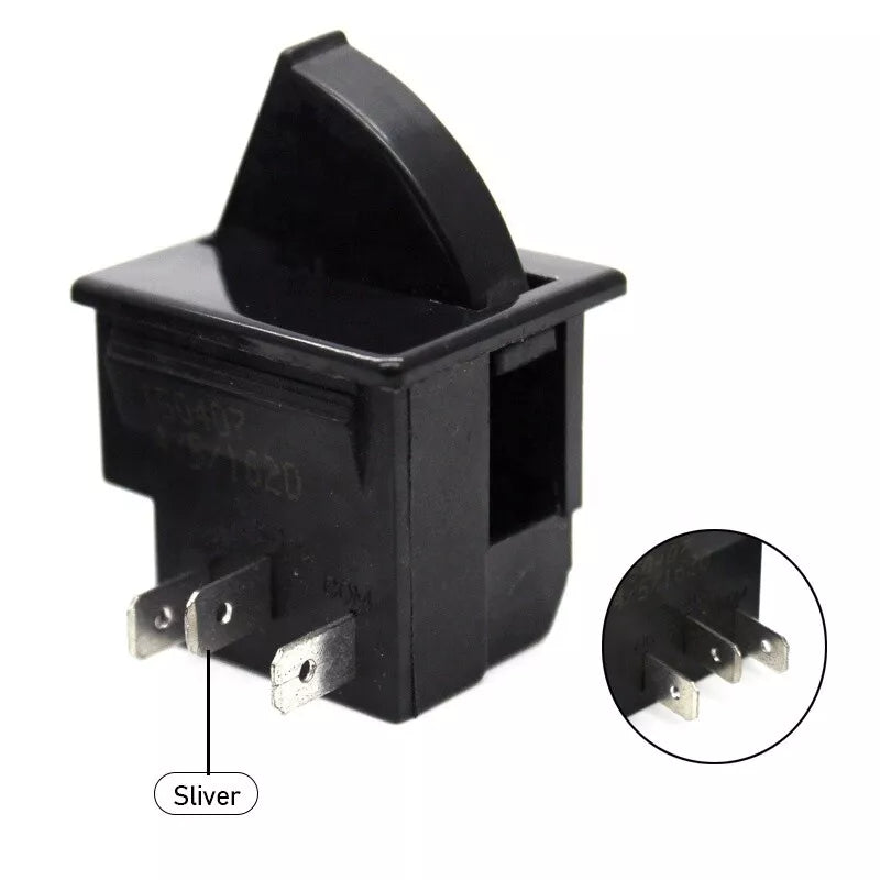 Refrigerator Door Light Switch HC-050K.4-Blk