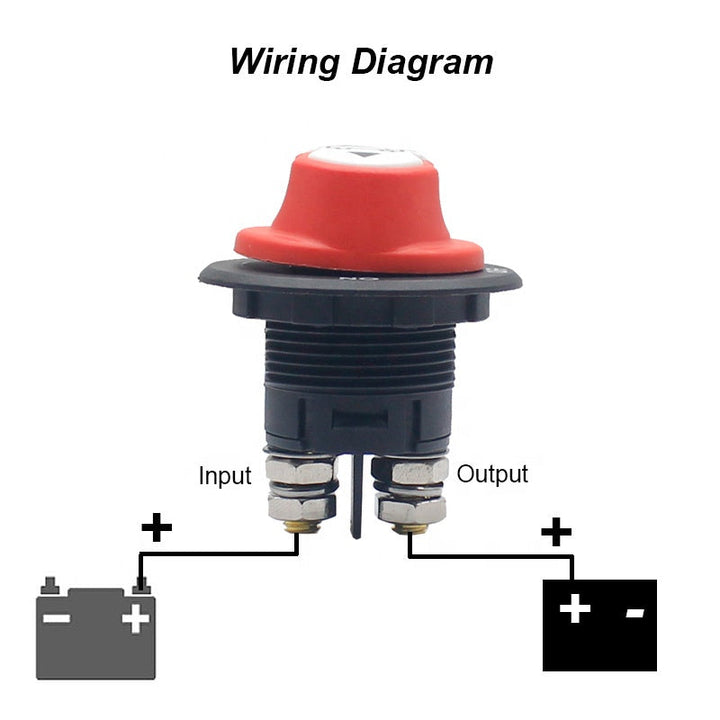 50A Truck Bus Marine Battery Main Disconnect Cut Off Auto Battery Isolator Switch