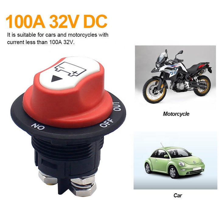 50A Truck Bus Marine Battery Main Disconnect Cut Off Auto Battery Isolator Switch