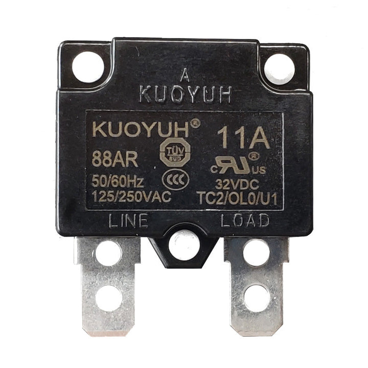 KUOYUH 11 Amp 88AR Series Quick Connect Terminals Automatic-Reset Thermal Circuit Breaker