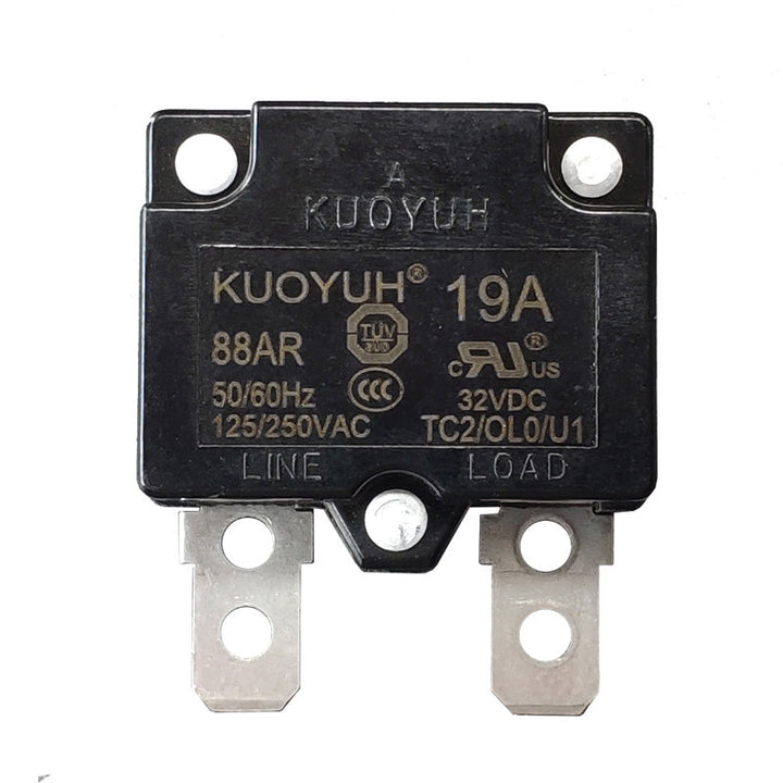 KUOYUH 19 Amp 88AR Series Quick Connect Terminals Automatic-Reset Thermal Circuit Breaker