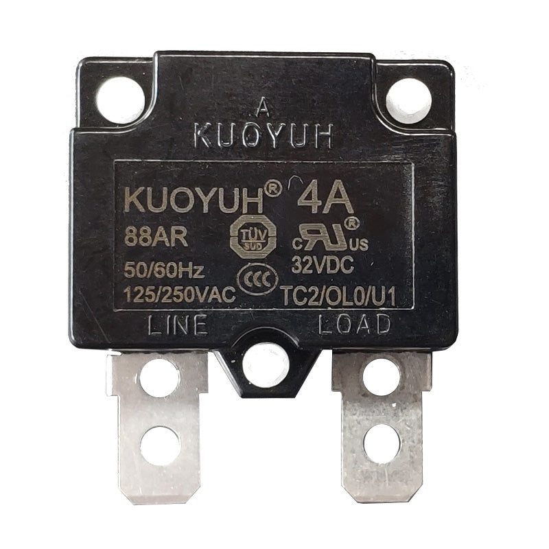 KUOYUH 4 Amp 88AR Series Quick Connect Terminals Automatic-Reset Thermal Circuit Breaker