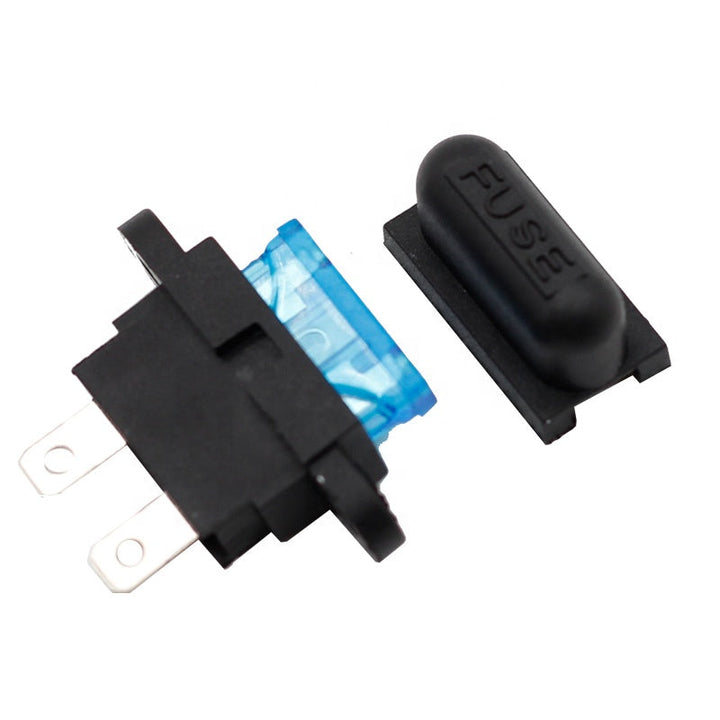 Auto Car Boat Truck Blade ATC Fuse Holder Seat Cover Black