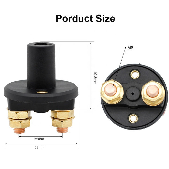 Auto Universal Battery Isolator Master Cutoff Cut Off Kill Power Switch Waterproof Cover