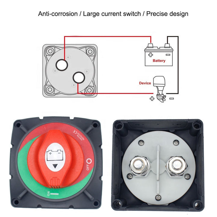 Bep Marine 600A Heavy-duty battery switch Truck/yacht 1-2-both-off 4 Position Automotive Cut off Disconnect Isolator Switch