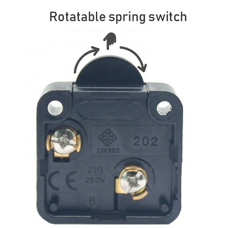 Black Door Light Control Rotation Momentary Push Button Switch for Wardrobe 202