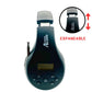 Things Audio black and lime green expandable over-ear FM radio headphones