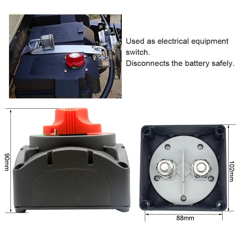 Boat Battery Switch 12-48V 600V Cut Off Kill Switch For RV Marine Boat Vehicle Battery Disconnect Switches