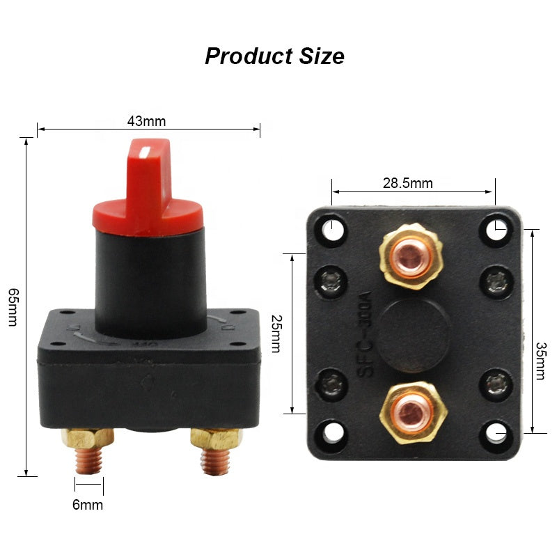 Car Boat Marine Van Truck Rv Caravan 300A Rotary Battery Disconnect Isolator Power Kill Cut Off Switch