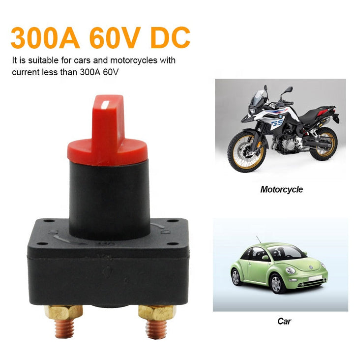 Car Boat Marine Van Truck Rv Caravan 300A Rotary Battery Disconnect Isolator Power Kill Cut Off Switch