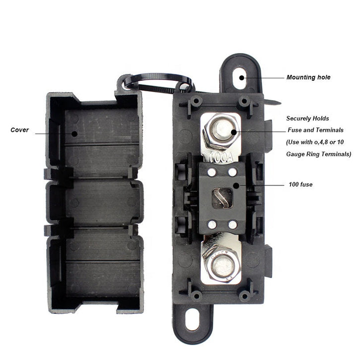 Car RV Fuse box base high power fuse 50- 300A MEGA ANL Fuse Holder