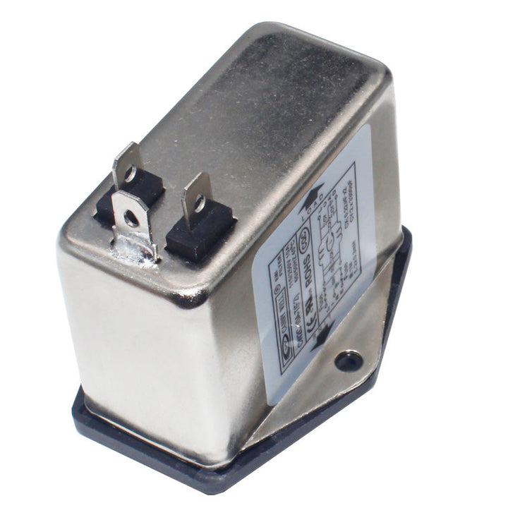 EMI double fuse holder filter with rocker switch and socket CW2C-10A-T(F2)