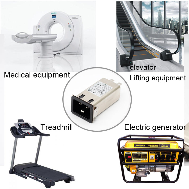 Electrical Buddy IEC 320 C20 Male Socket Panel Mount Power Line EMI Filter