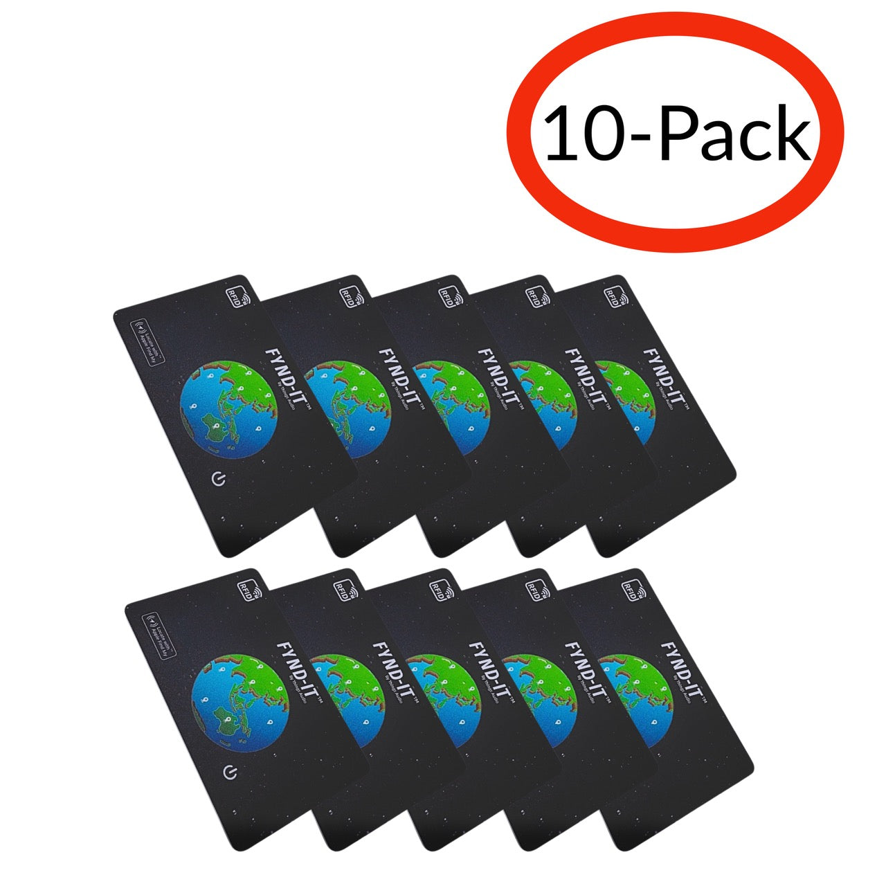 FYND-IT SmartCard and RFID Blocking by Things Audio Locate with Apple Find My (10-Pack)