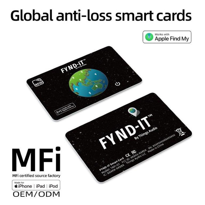 FYND-IT SmartCard and RFID Blocking by Things Audio Locate with Apple Find My (2-Pack)