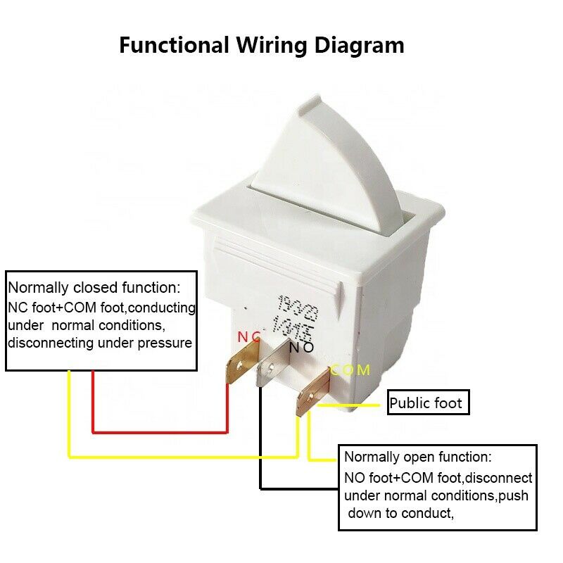 Refrigerator Door Light Switch 3pin HC-050K.4