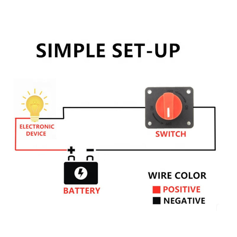 High quality 32V 100A rotary battery disconnect cut off auto battery isolator switch