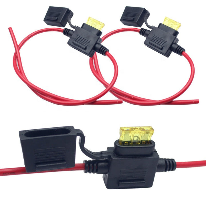 Inline Circuit Breaker Manual Reset Fuses 12V-24V DC for Automotive Marine Boat Audio Solar 80 Amps Fuse Holders