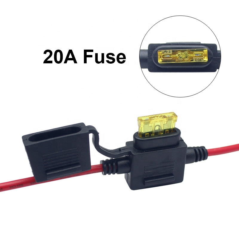 Inline Circuit Breaker Manual Reset Fuses 12V-24V DC for Automotive Marine Boat Audio Solar 80 Amps Fuse Holders