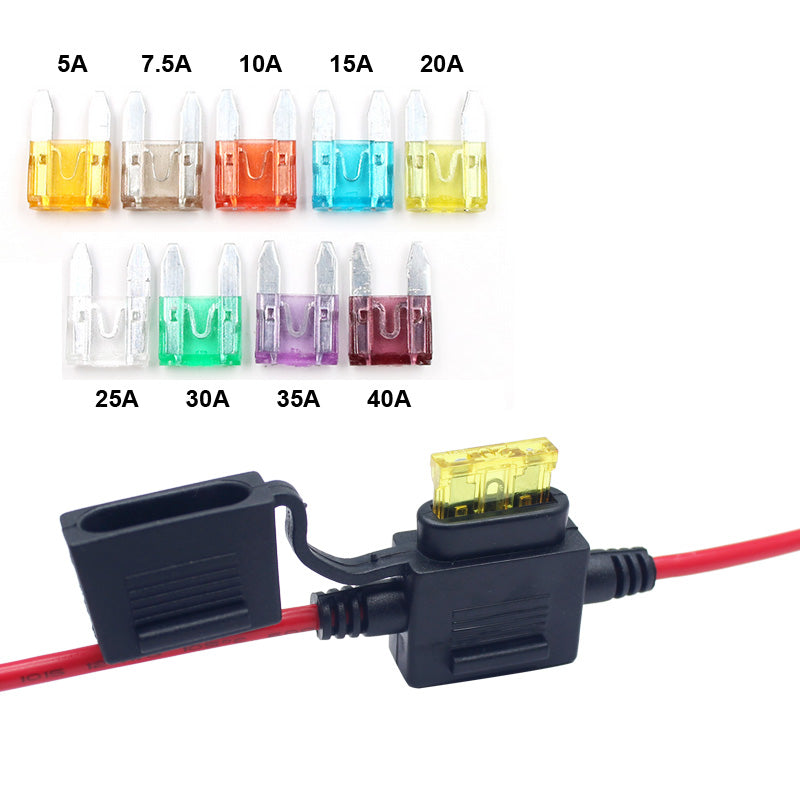 Inline Circuit Breaker Manual Reset Fuses 12V-24V DC for Automotive Marine Boat Audio Solar 80 Amps Fuse Holders