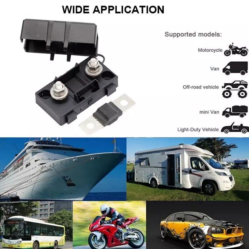 MIDI/AMI ANS Fuse 50A 50 Amp, 32V 48V Max, Automotive, Marine A/V System, Motorcycle, ATV, Bus, Van, and Many More Applications (2-Pack)