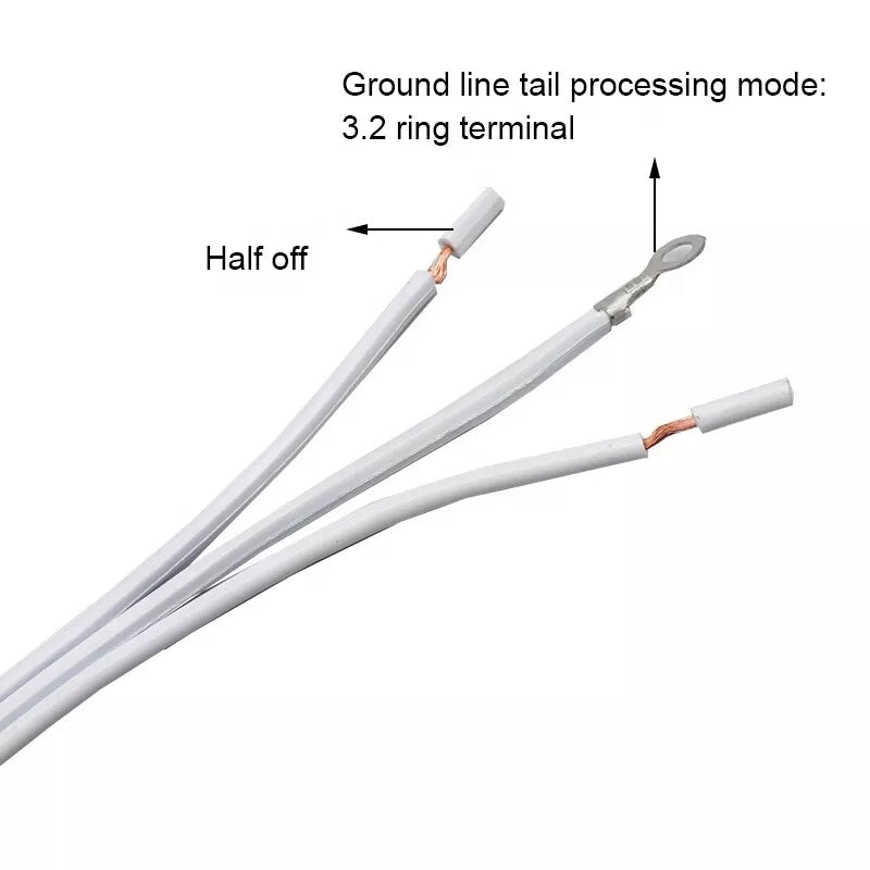 NEMA power cord SPT-2 3X18AWG YS-31 (Length 1.2 to 3 Meter)