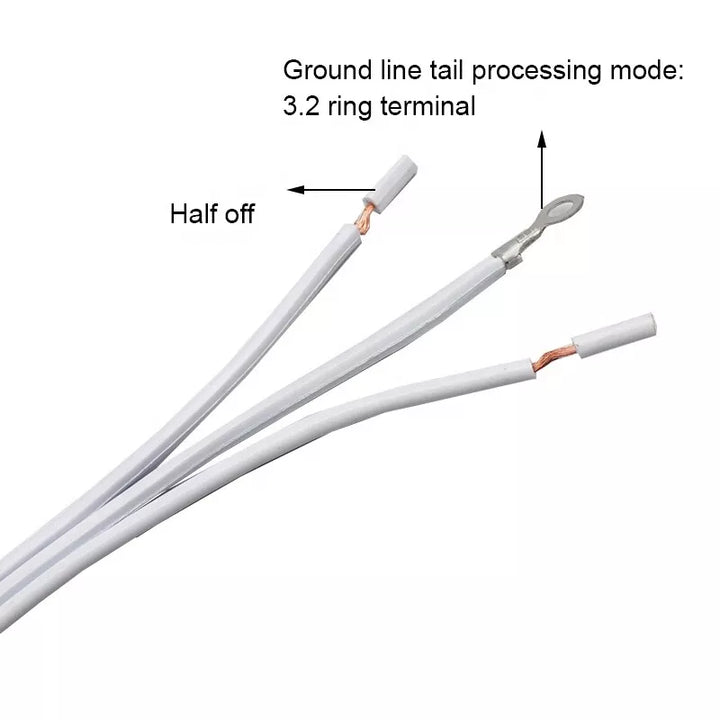 NEMA power cord SPT-2 3X18AWG YS-31 (Length 1.2 to 3 Meter)