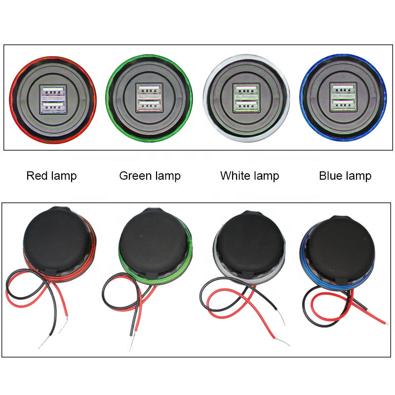 Panel Mount Dual 3.1A Massage Chair Marine Boat Car Bus Seat USB Charging Port Bus USB Charger