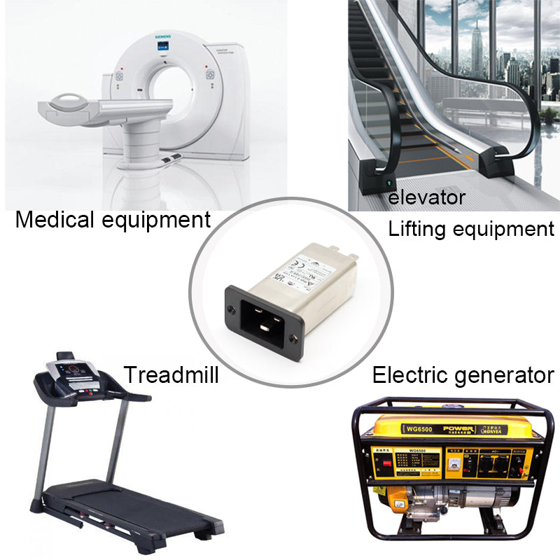 Power entry Module double IEC 320 C20 AC socket EMI EMC noise filter