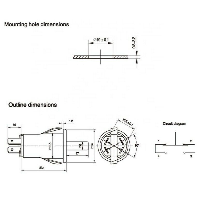 Oven Door Light Switch SP02