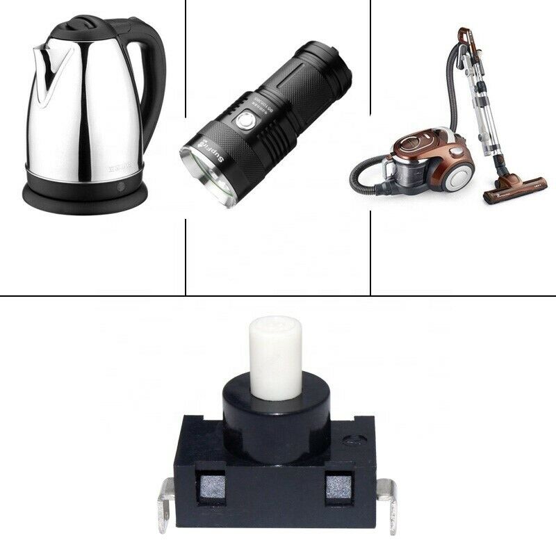 Self-locking flashlight vacuum cleaner push button momentary switch KAG-01A8