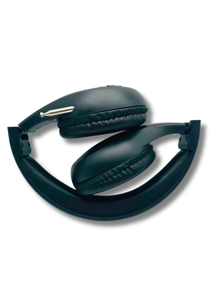 Things Audio Portable FM Radio Headphones - Classic All-Black Edition for Universal Style - Extended Antenna Wireless Design (All Black)