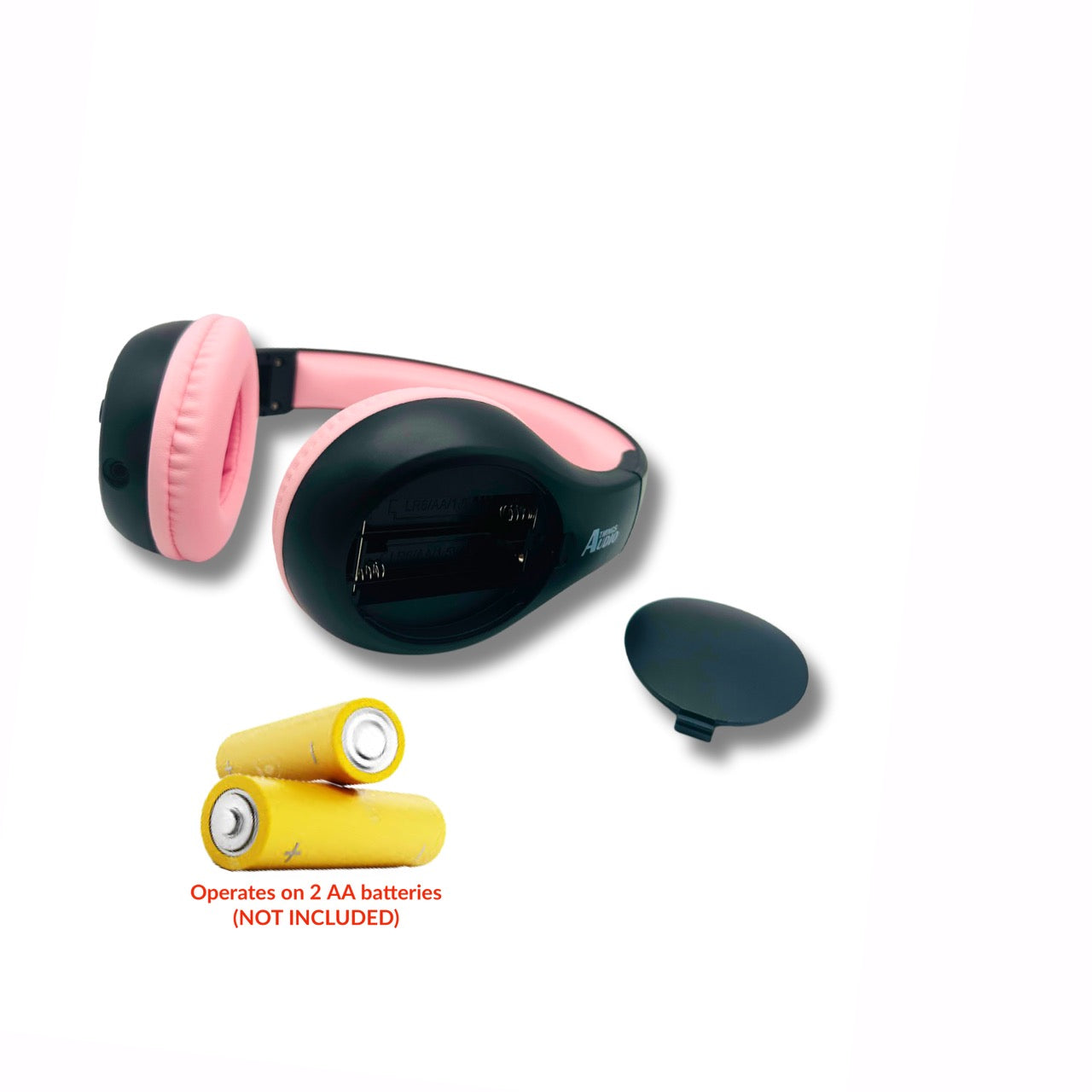 FM Radio Headphones (Black & Pink)