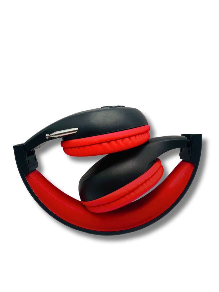 FM Radio Headphones (Black & Red)