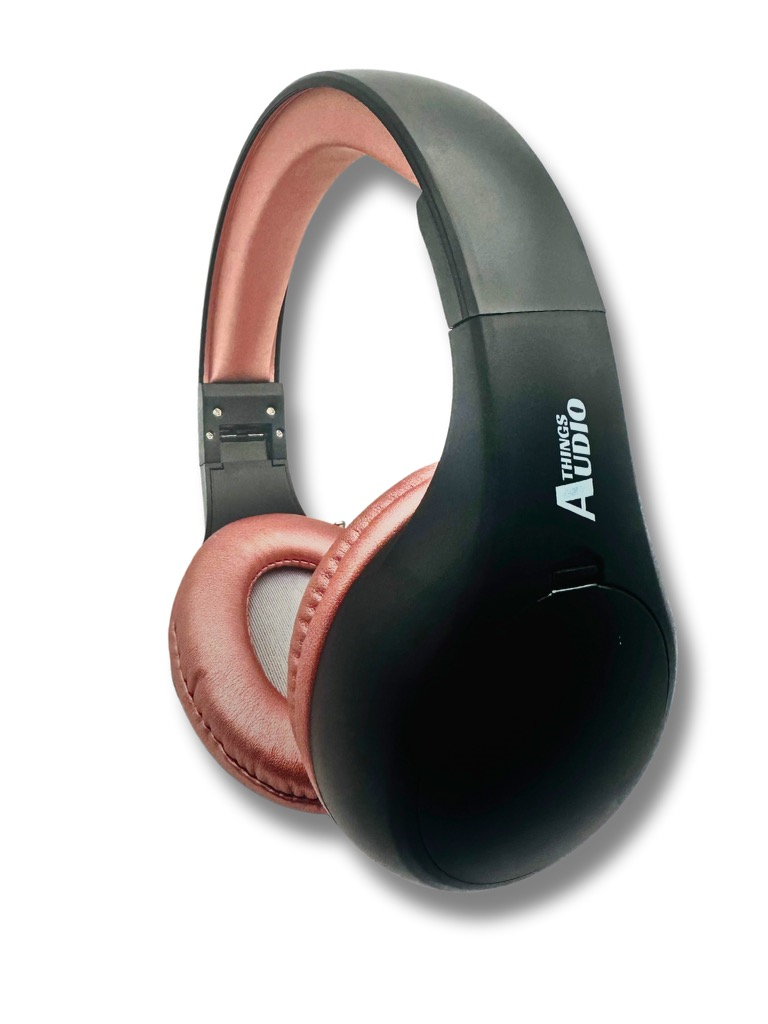 FM Radio Headphones (Black & Rose Gold)