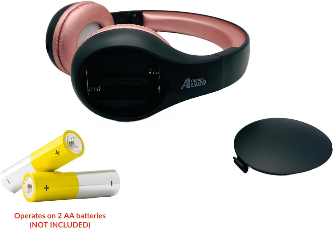 FM Radio Headphones (Black & Rose Gold)