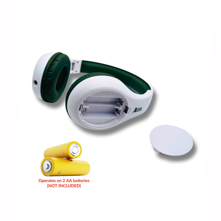 FM Radio Headphones (White & Army Green)