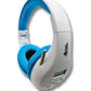 FM Radio Headphones (White & Blue)