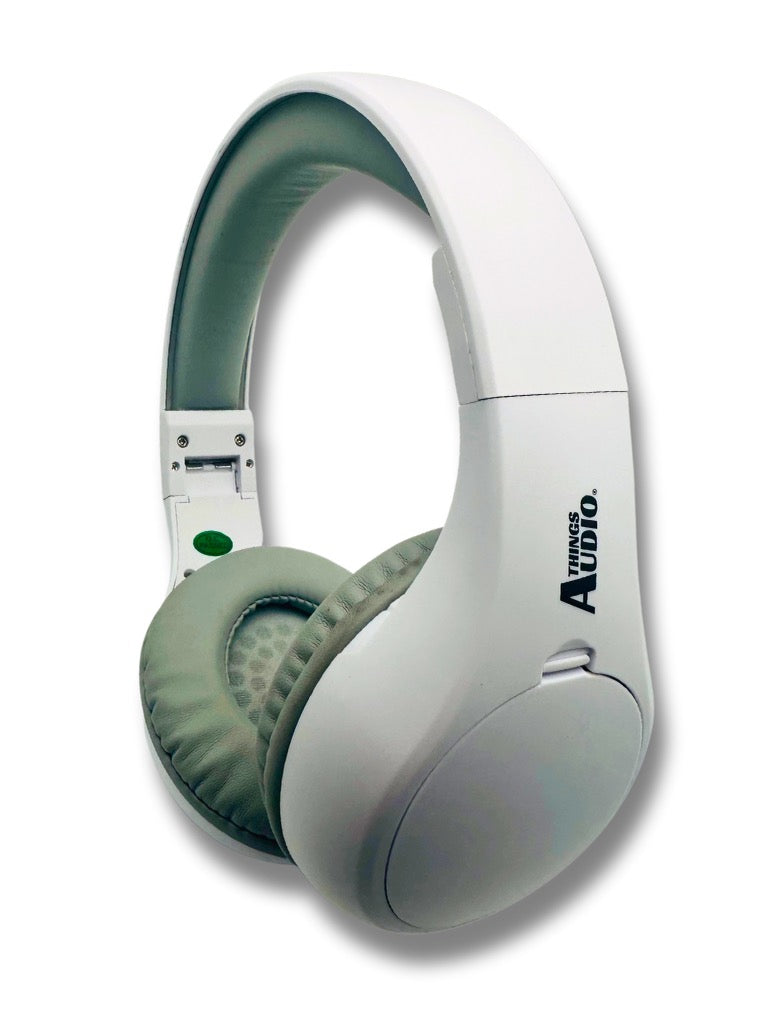 FM Radio Headphones (White & Gray)