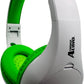 FM Radio Headphones (White & Lime Green)